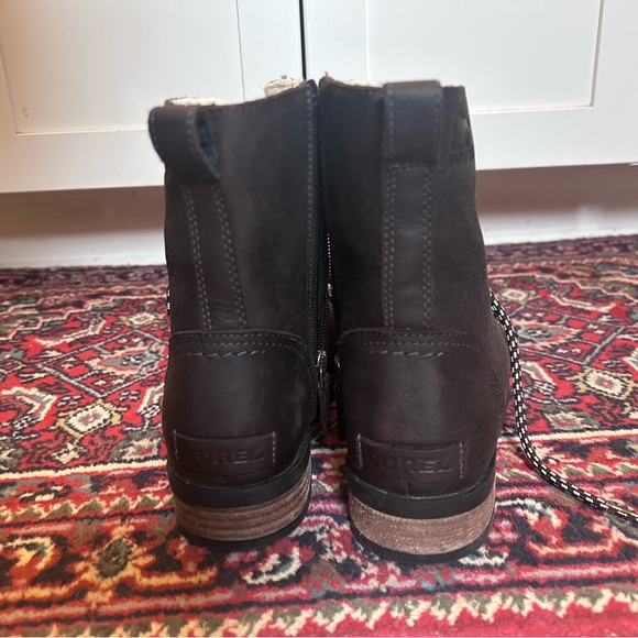 Emelie Genuine Shearling Short Lace-Up Boot - Picture 3 of 7